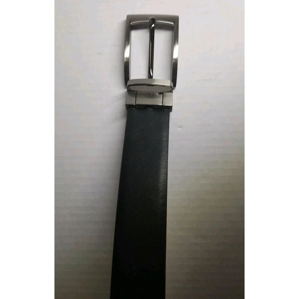 Kenneth Cole Reaction  Reversible Black and Brown Leather Belt - Size‎ 38